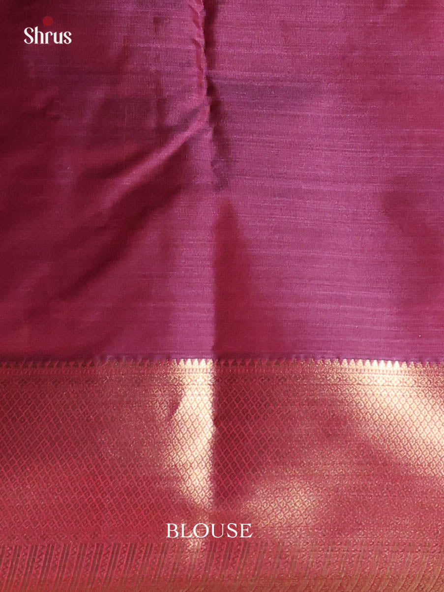 Red & Purple - Kanchipuram-halfpure Saree - Shop on Shrus.com