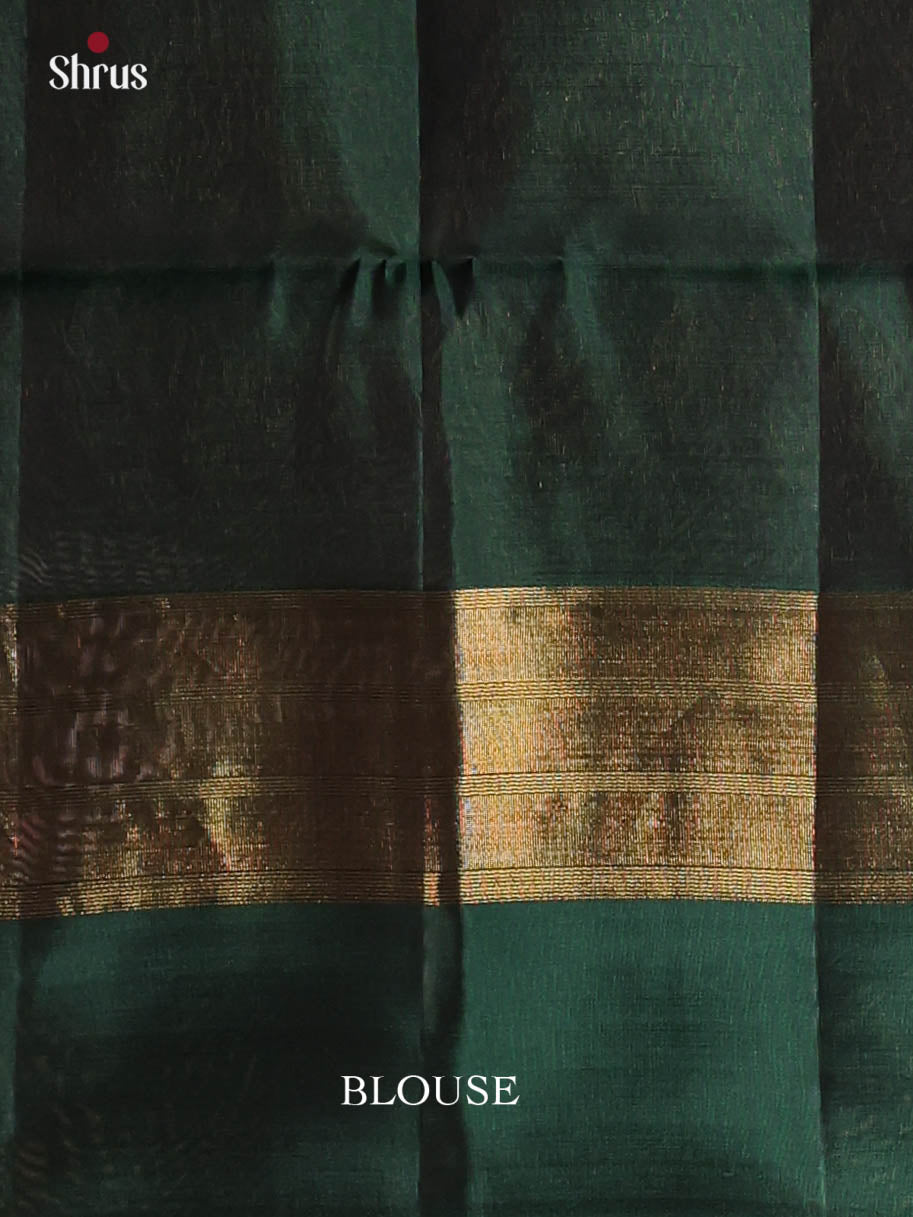 Maroon & Green - Softsilk-halfpure Saree - Shop on Shrus.com