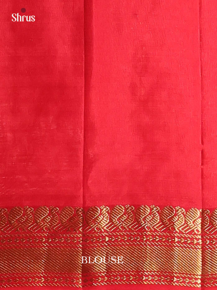 Pink & Red - Softsilk-halfpure Saree - Shop on Shrus.com
