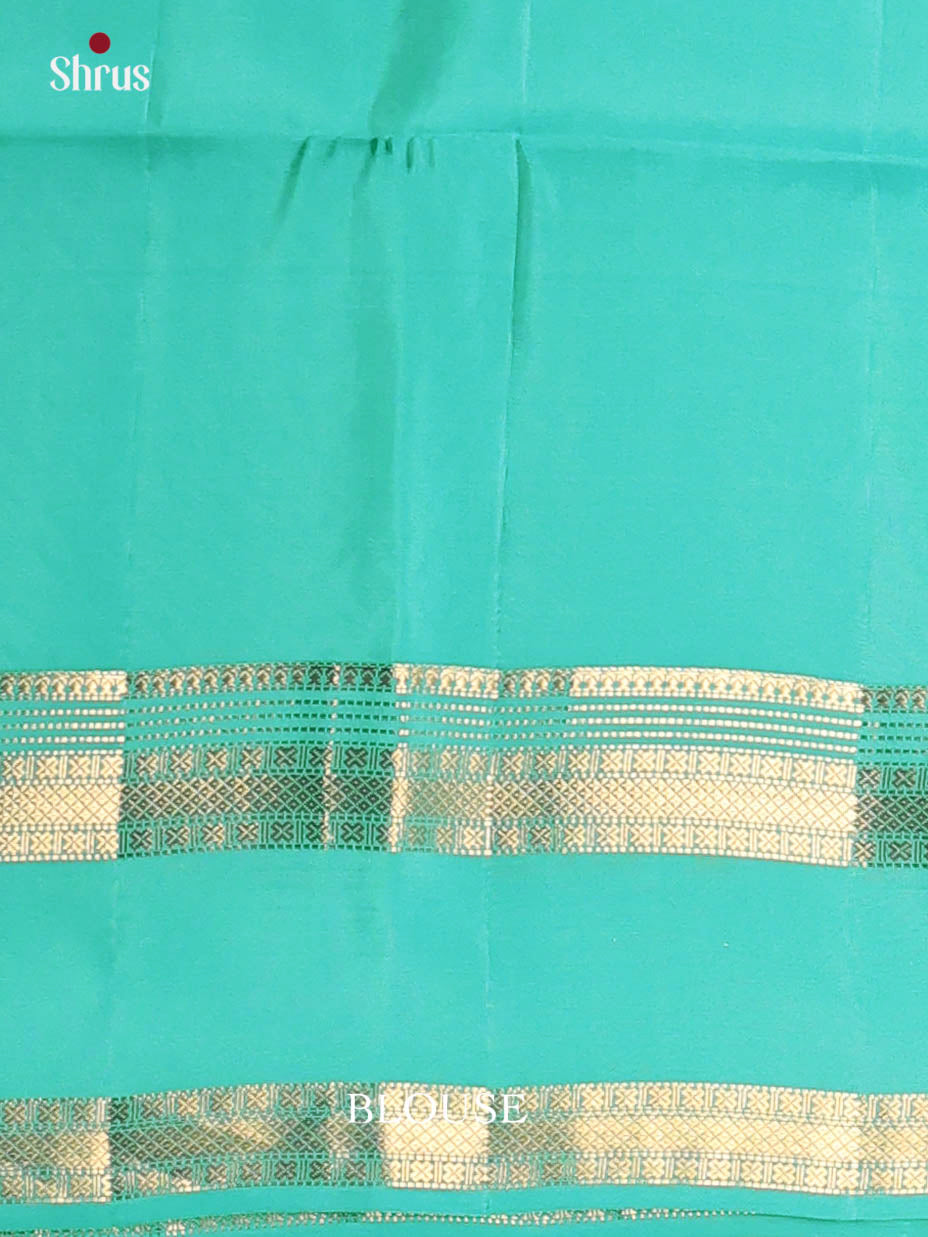 Blue & Green - Softsilk-halfpure Saree - Shop on Shrus.com