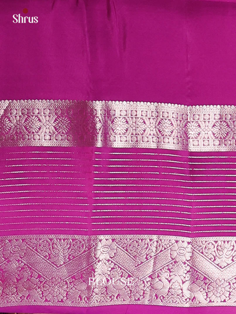 Orange & Purple- Softsilk-halfpure Saree - Shop on Shrus.com