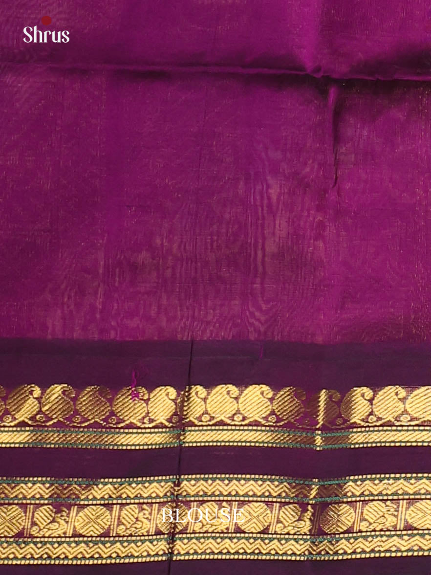 DAS28097 - Silk Cotton Saree - Shop on Shrus.com
