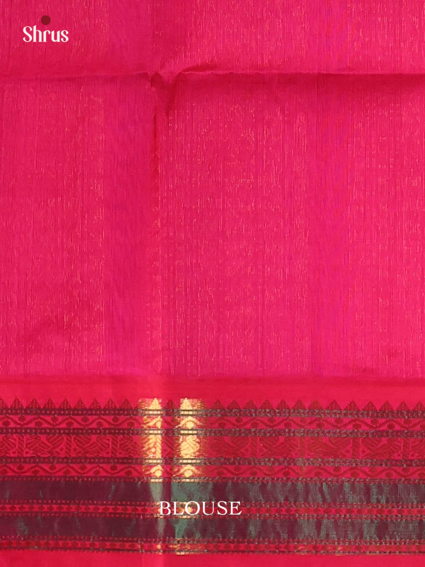 Violet & Pink - Silk Cotton Saree - Shop on Shrus.com