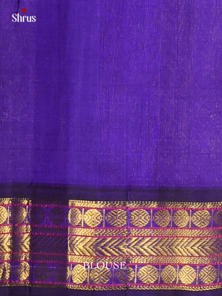 Green & Blue - Silk Cotton Saree - Shop on Shrus.com