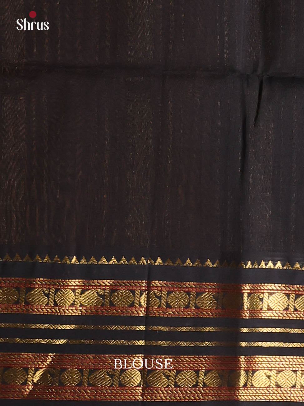 Mustard & Black - Silk Cotton Saree - Shop on Shrus.com