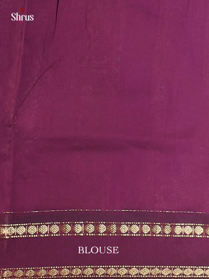 Brown & Violet - Kalyani Cotton Saree - Shop on Shrus.com