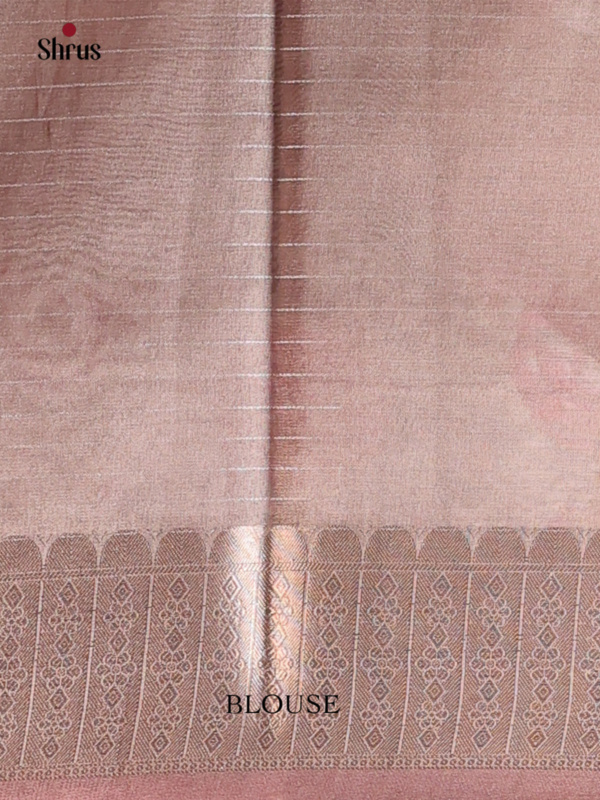 Brown- Semi Tissue Saree - Shop on Shrus.com
