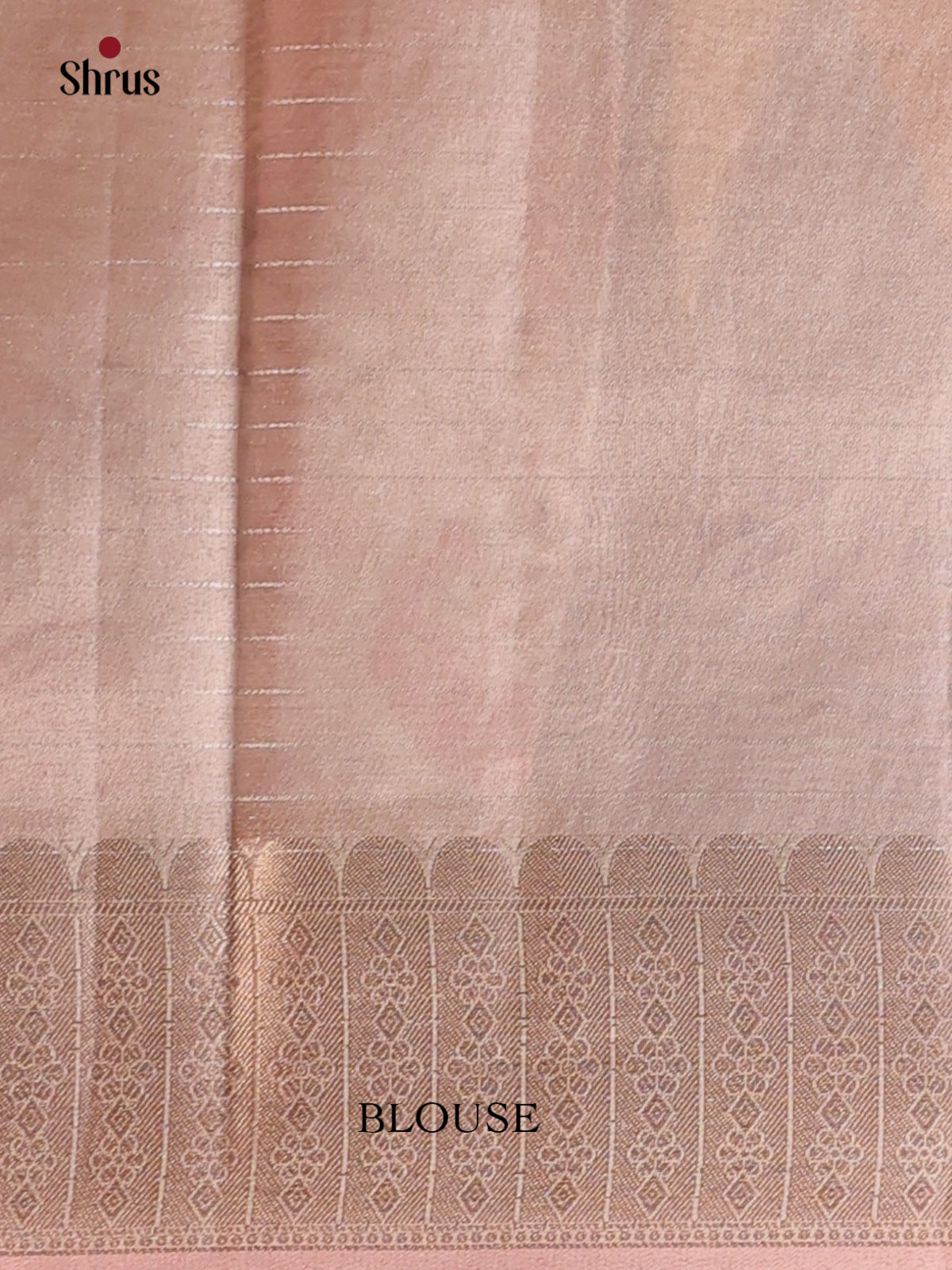 Goldish Pink - Semi Tissue Saree - Shop on Shrus.com