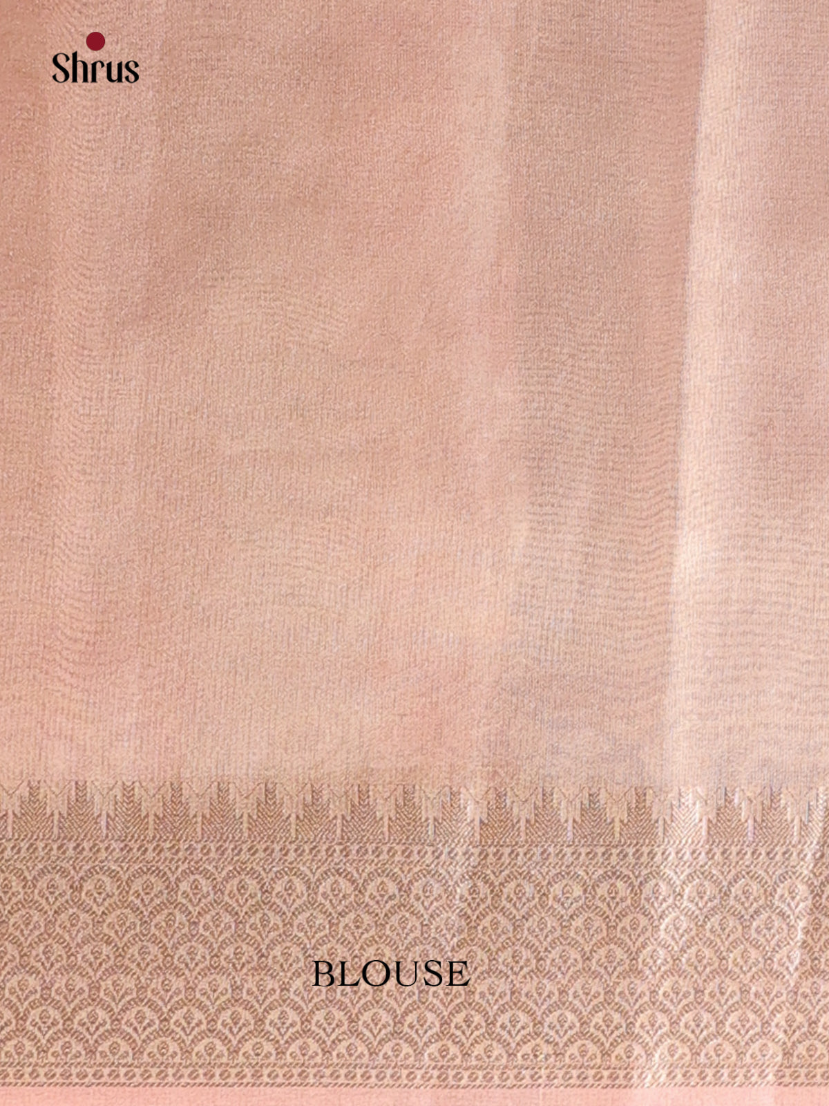Goldish Pink - Semi Tissue Saree - Shop on Shrus.com
