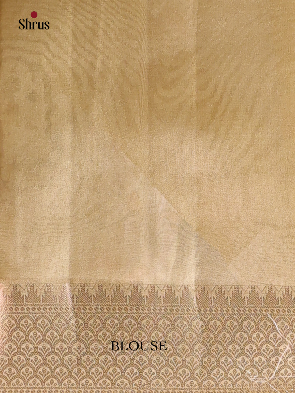 Goldish Green- Semi Tissue Saree - Shop on Shrus.com