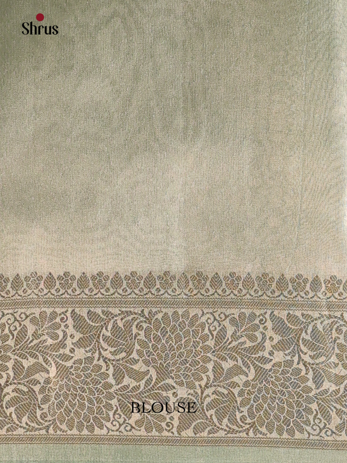 Green - Semi Tissue Saree - Shop on Shrus.com
