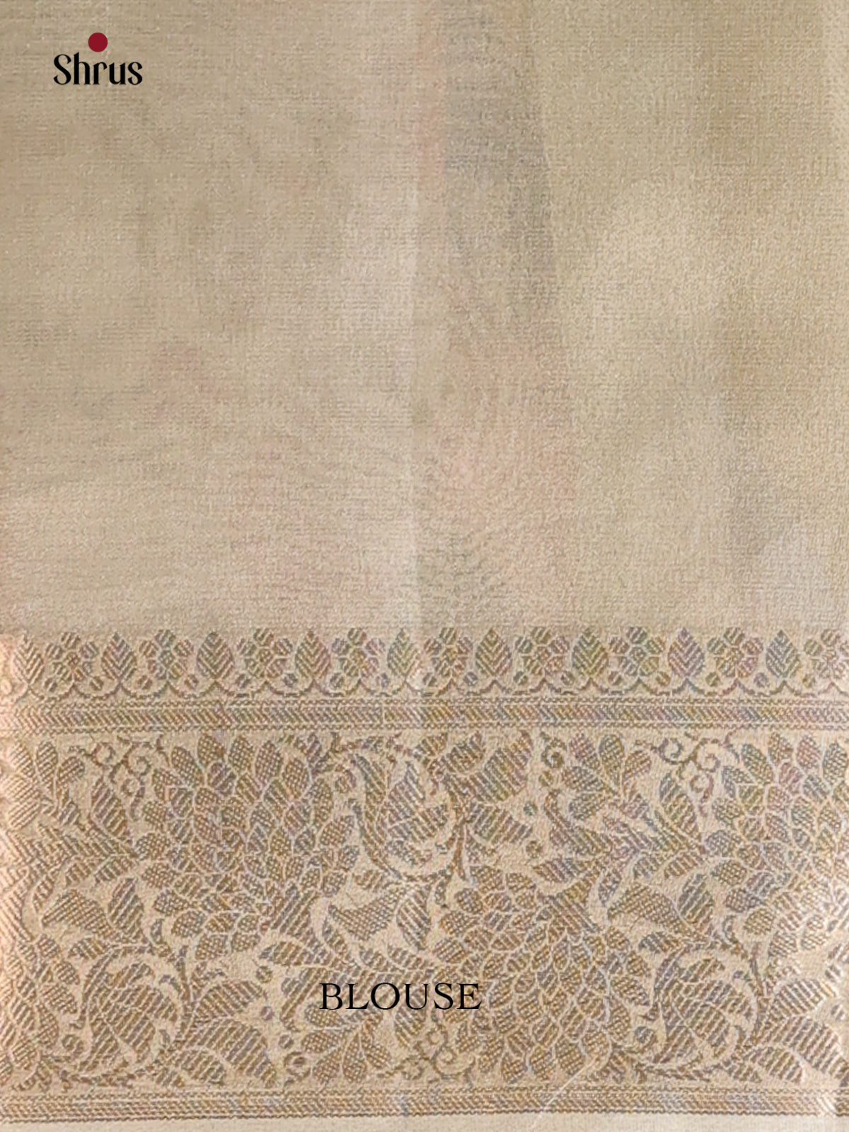 Goldish Green - Semi Tissue Saree - Shop on Shrus.com