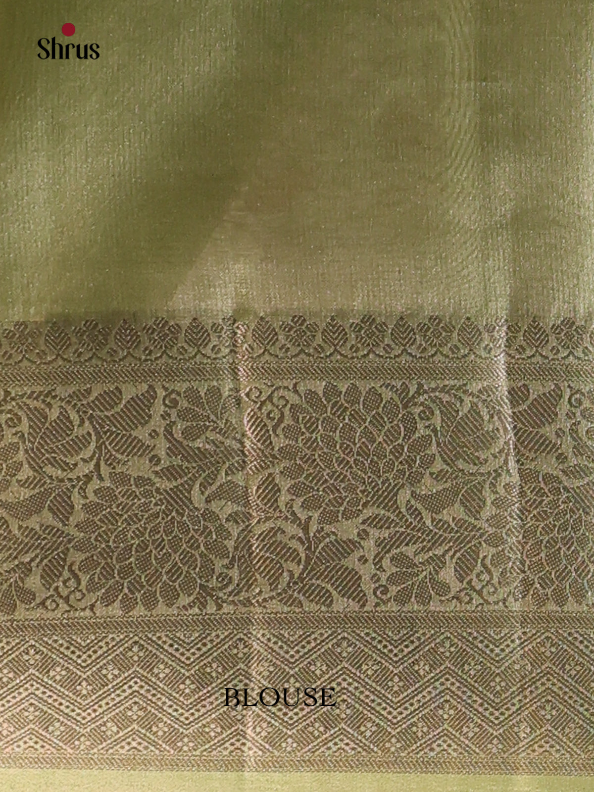 Green - Semi Tissue Saree - Shop on Shrus.com
