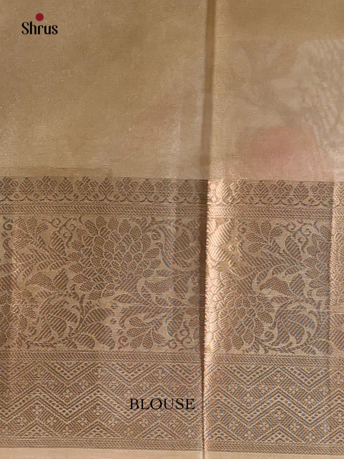 Goldish Green - Semi Tissue Saree - Shop on Shrus.com