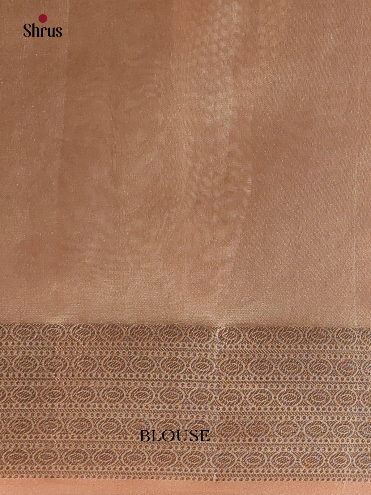 Peach - Semi Tissue Saree - Shop on Shrus.com