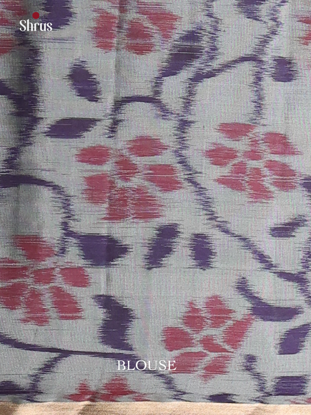 Grey & Violet- Soft Silk Saree - Shop on Shrus.com