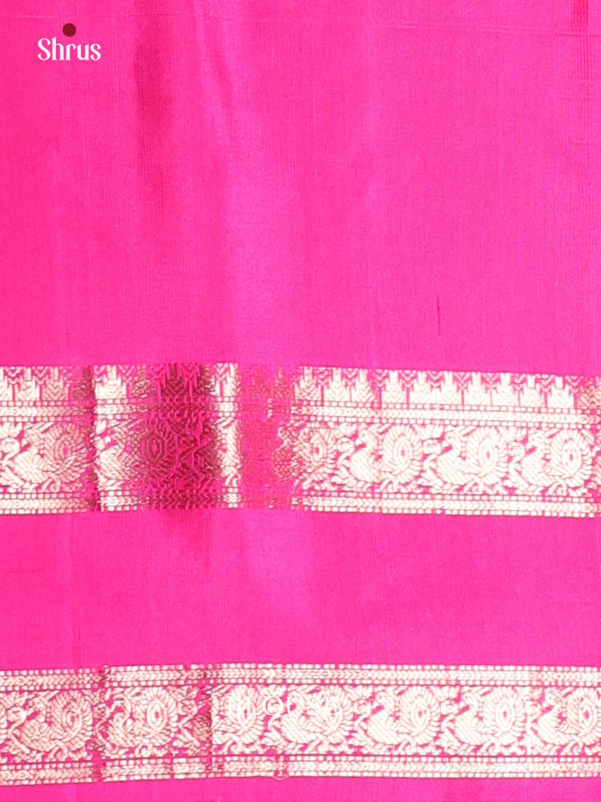 Double Shaded Green & Pink - Soft Silk Saree - Shop on Shrus.com