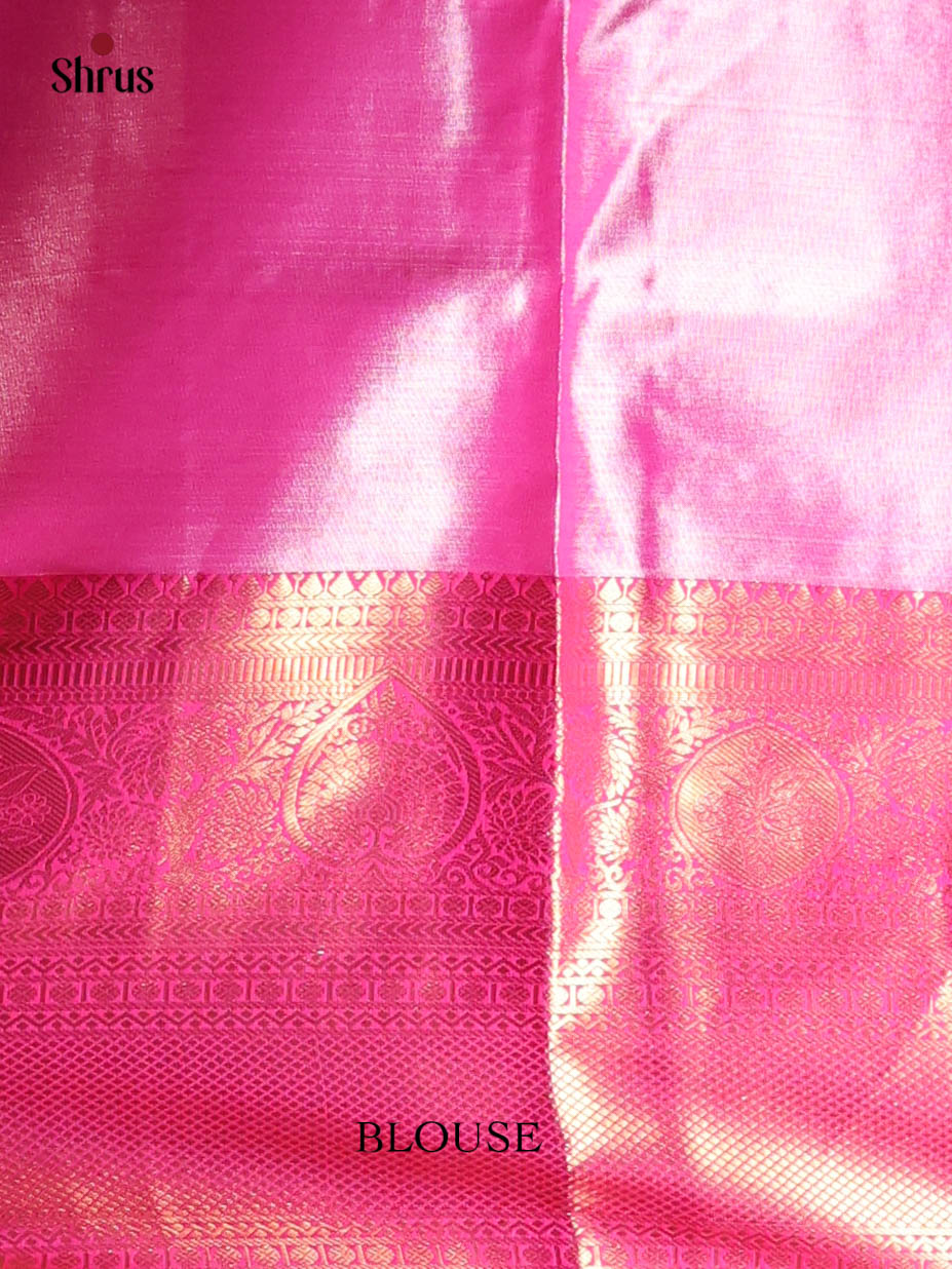 Lavender & Pink - Kanchipuram-halfpure Saree - Shop on Shrus.com