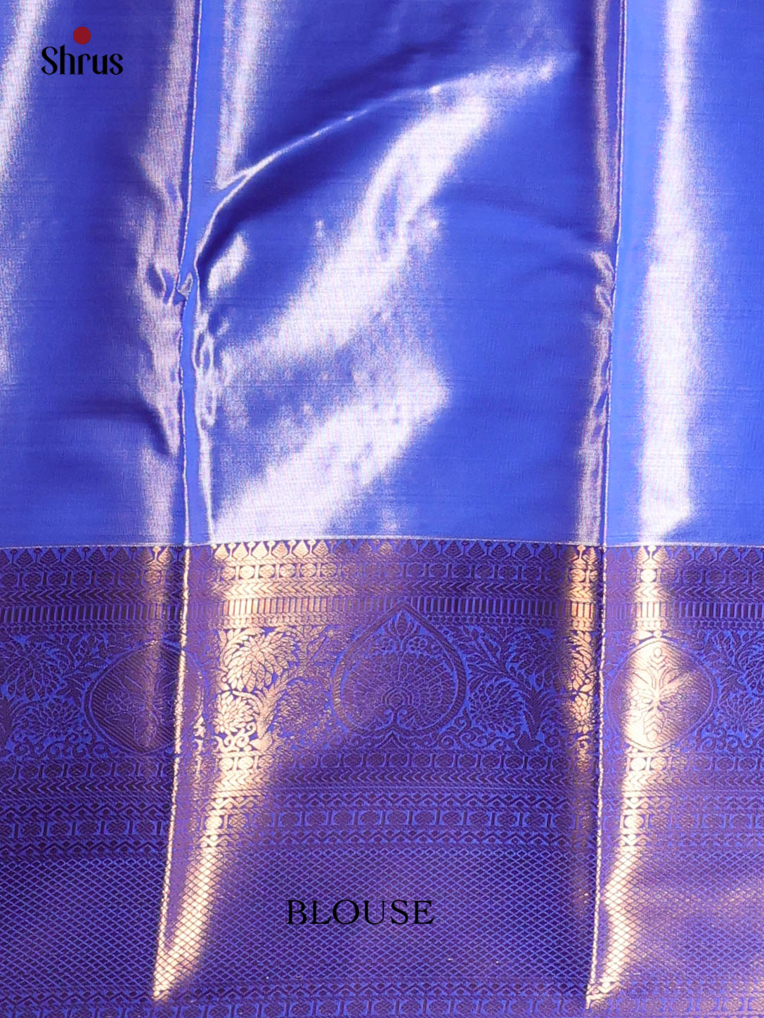 Pastel Green & Blue- Kanchipuram-halfpure Saree - Shop on Shrus.com