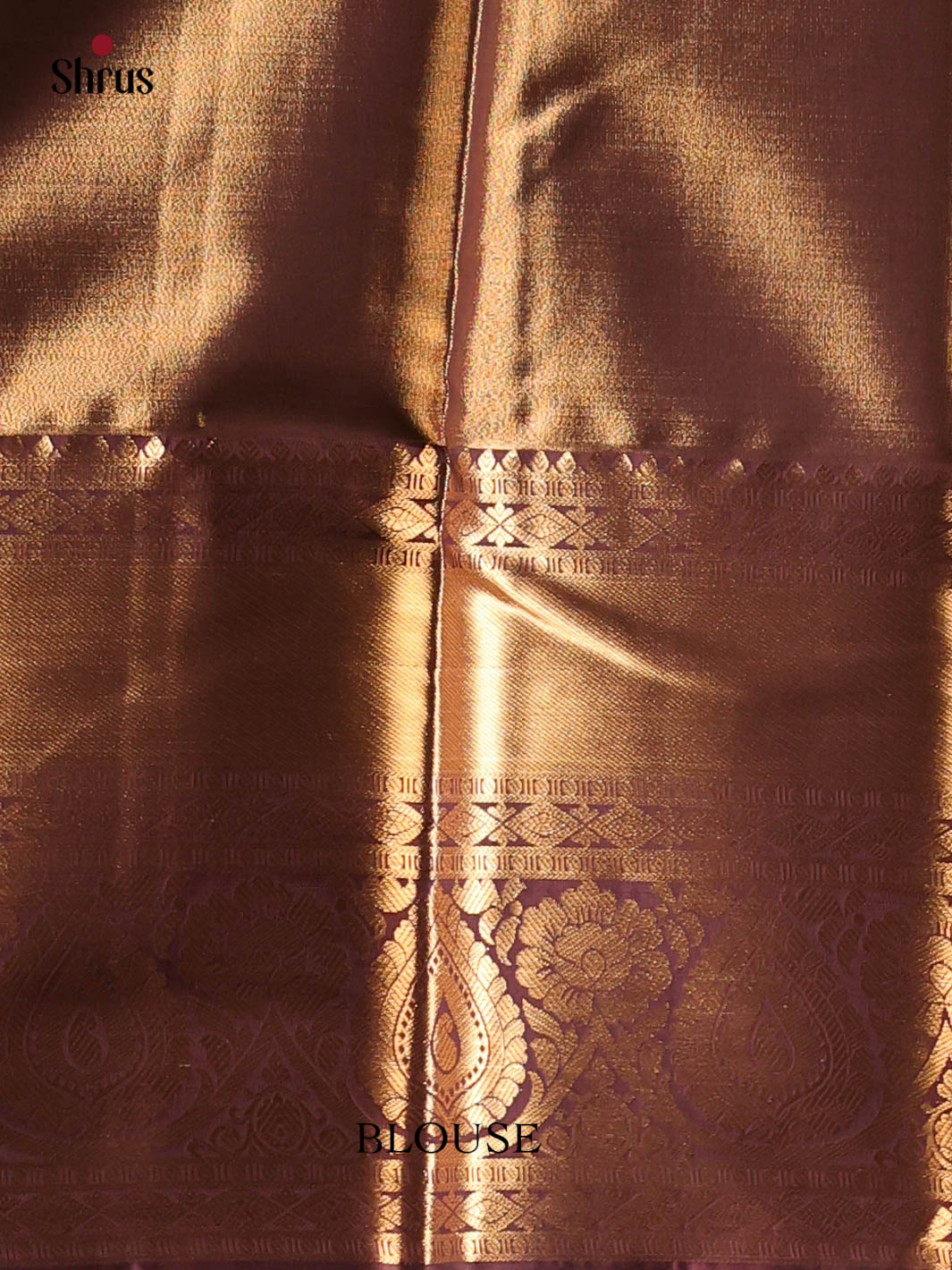 Blue & Brown- Kanchipuram-halfpure Saree - Shop on Shrus.com