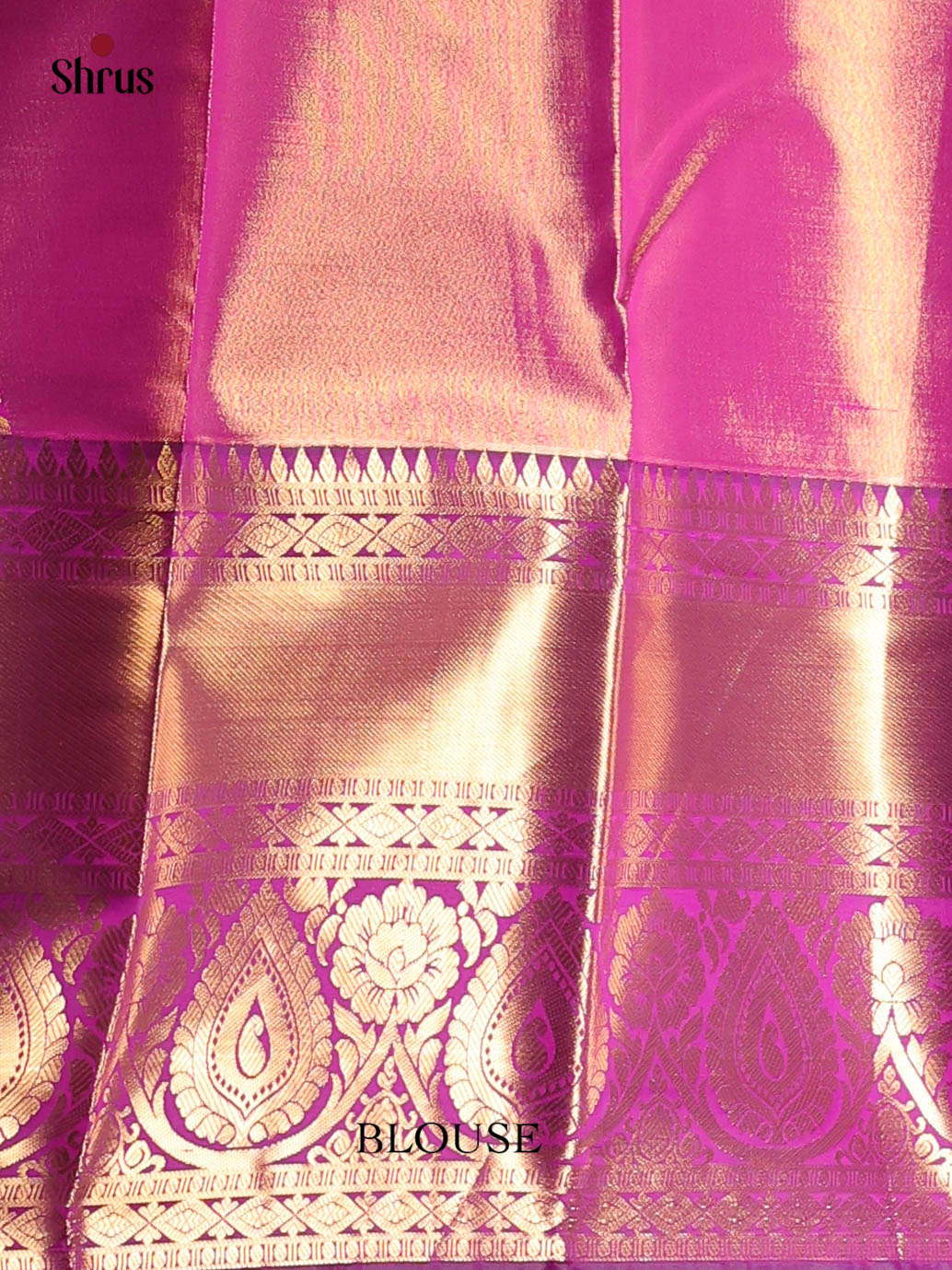 Teal & Violet- Kanchipuram-halfpure Saree - Shop on Shrus.com