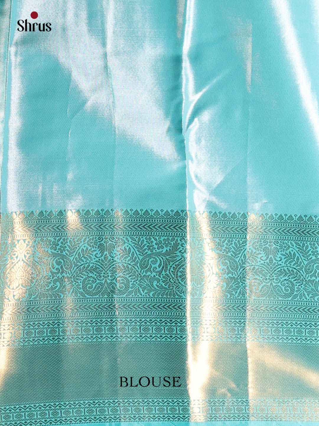Orange & Teal - Kanchipuram-halfpure Saree - Shop on Shrus.com