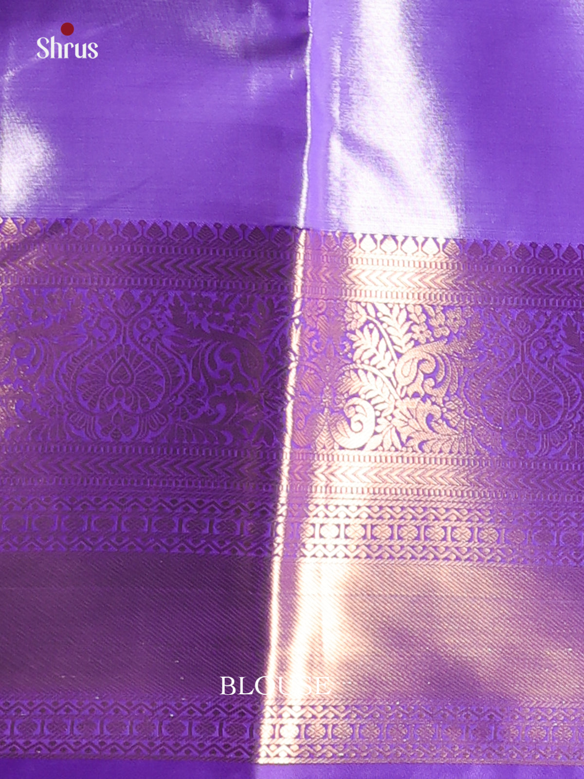 Dusty Pink & Purple - Kanchipuram-halfpure Saree - Shop on Shrus.com