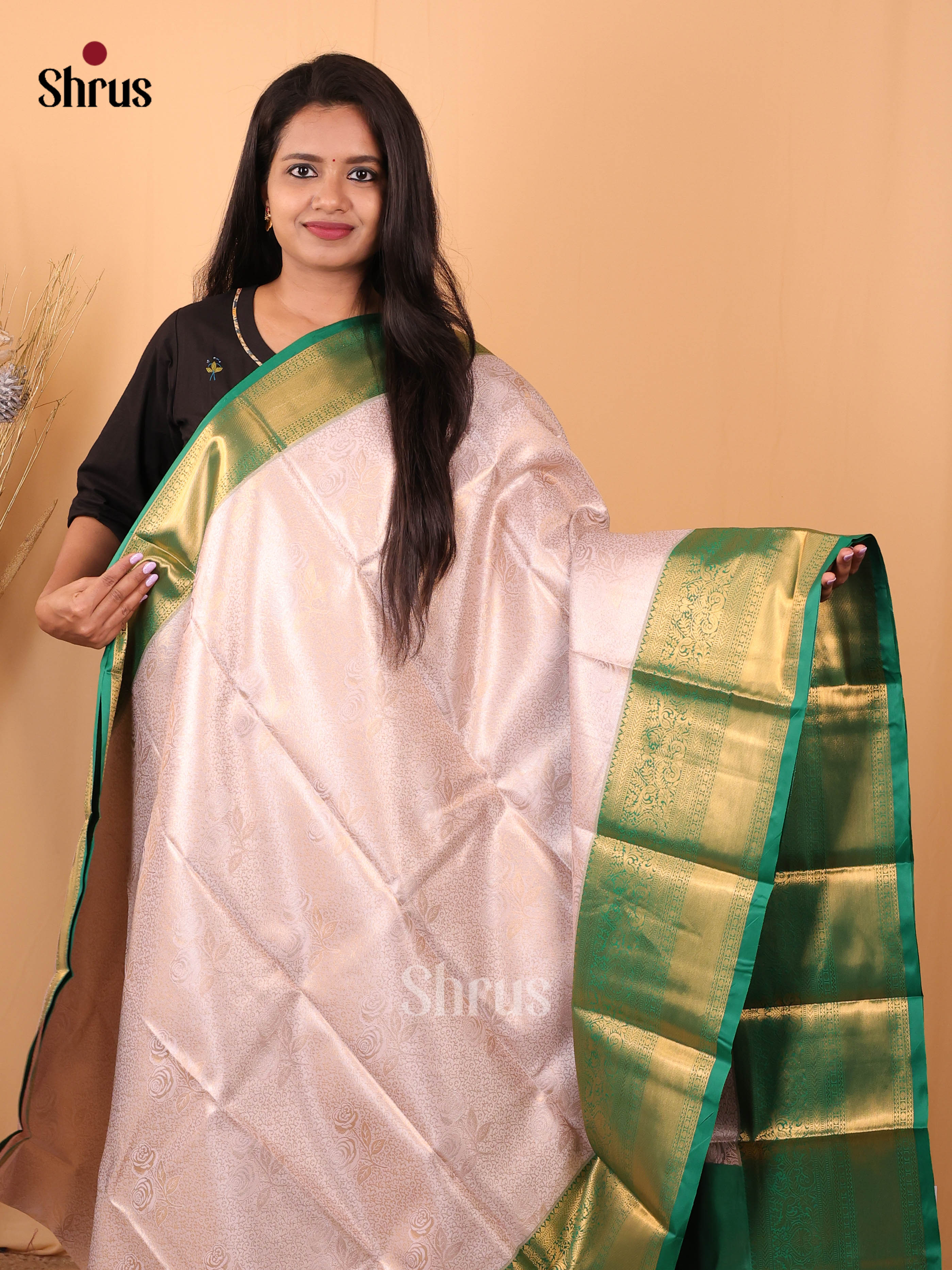 DBS04102 - Kanchipuram-halfpure Saree - Shop on Shrus.com