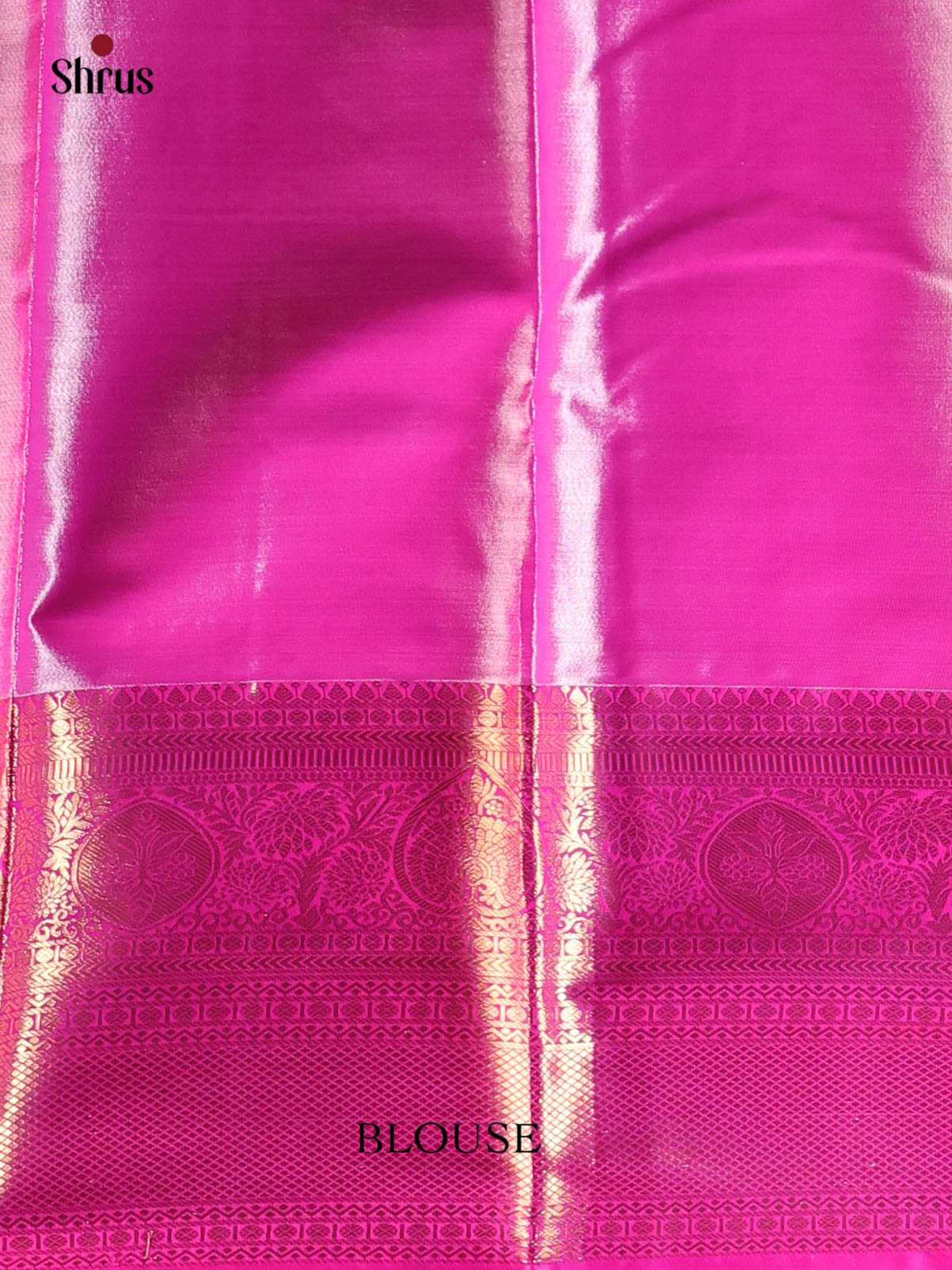Grey & Pink - Kanchipuram-halfpure Saree - Shop on Shrus.com