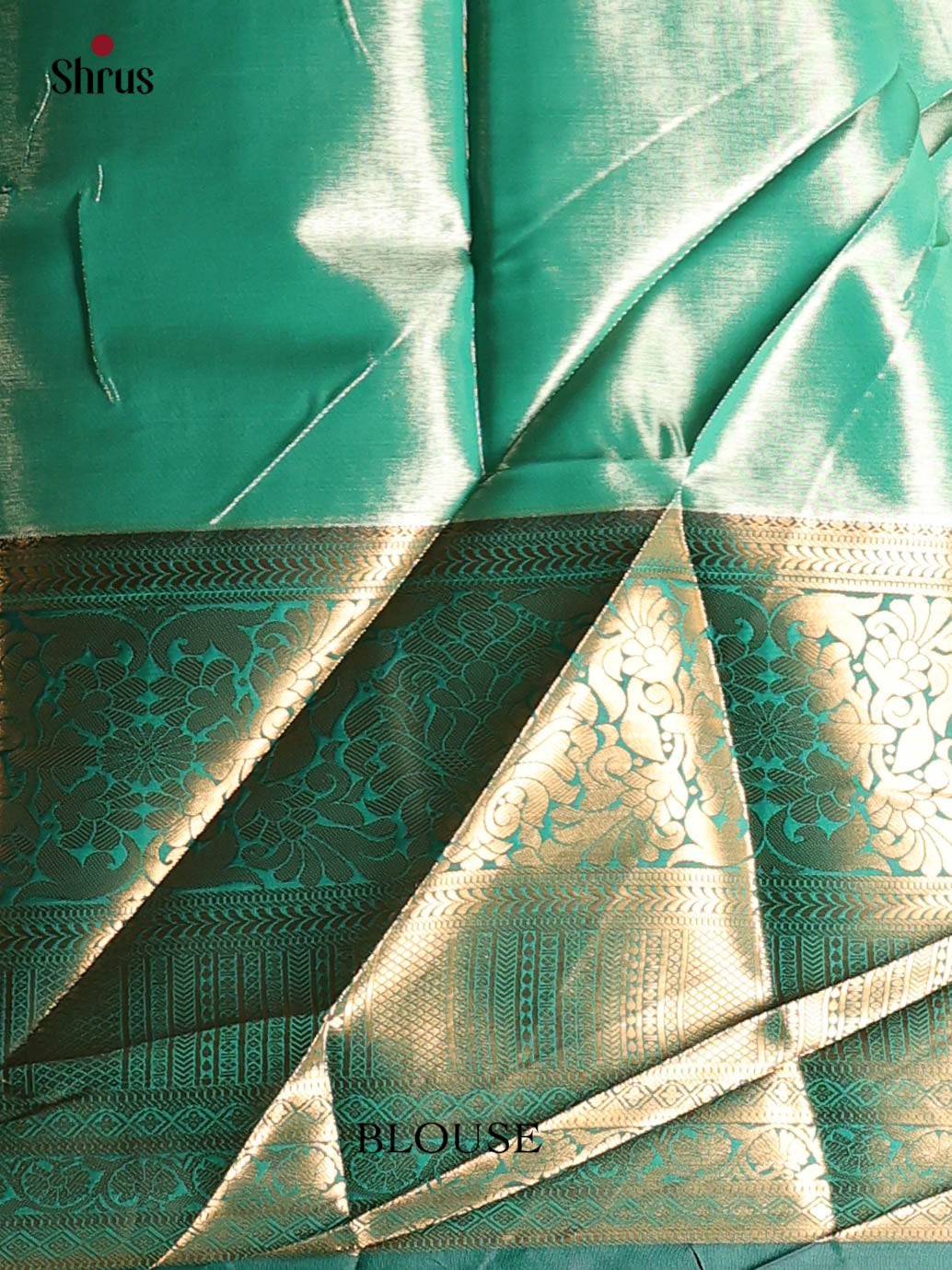 Pink & Green- Kanchipuram-halfpure Saree - Shop on Shrus.com