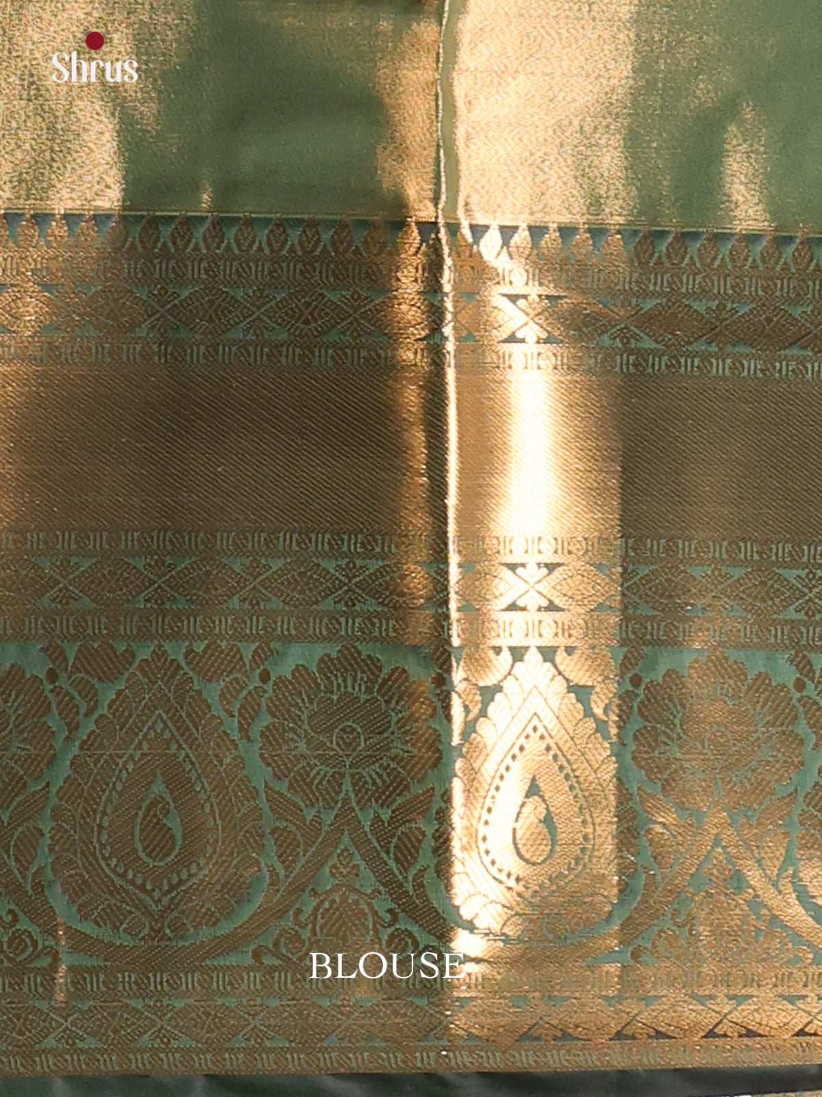 Lavender & Green - Kanchipuram-halfpure Saree - Shop on Shrus.com