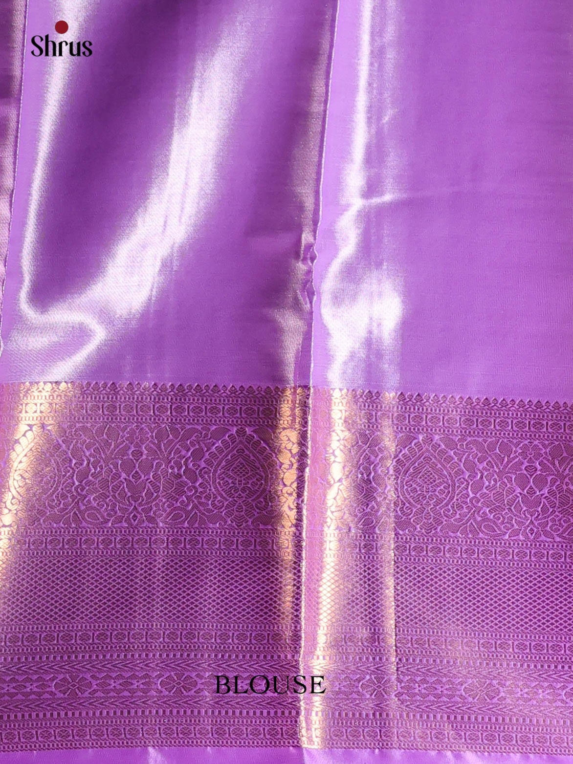 Peachish Pink & Purple - Kanchipuram-halfpure Saree - Shop on Shrus.com