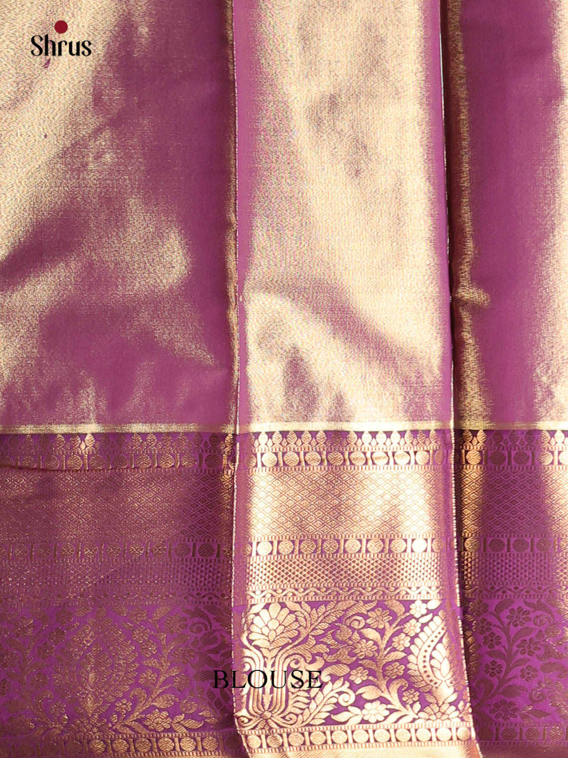 Lite Green & Violet - Kanchipuram-halfpure Saree - Shop on Shrus.com