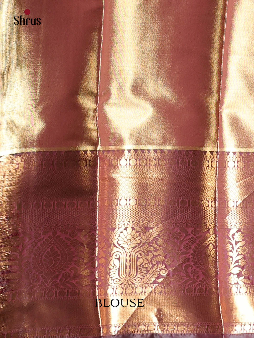 Aqua Green & Brown- Kanchipuram-halfpure Saree - Shop on Shrus.com