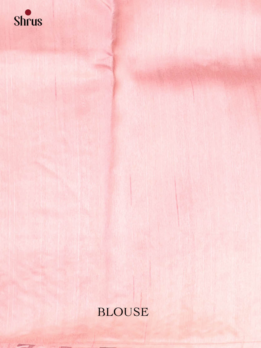 Pink- Semi Kantha Saree - Shop on Shrus.com