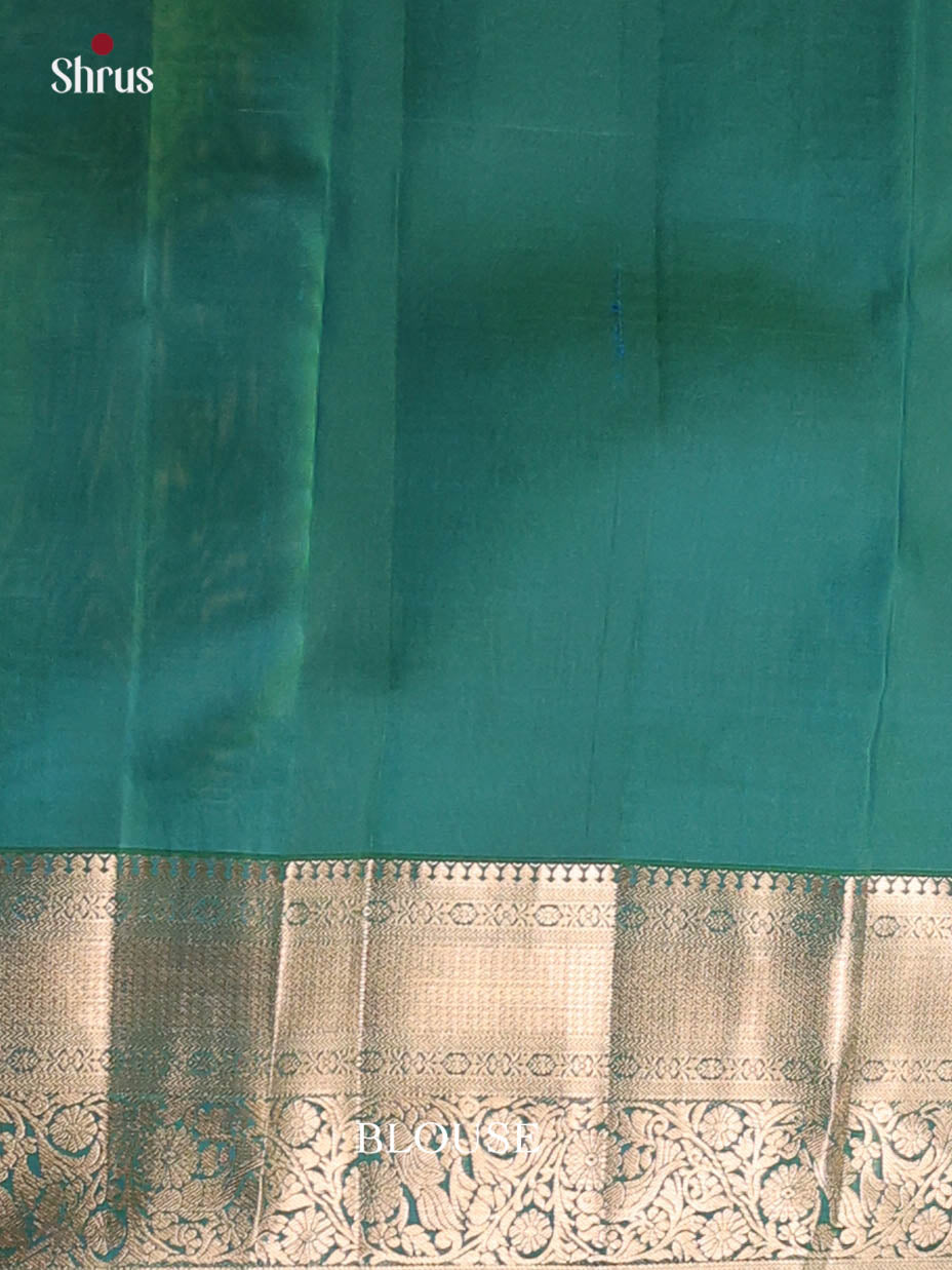 Green(Single Tone) - Kanchipuram silk Saree - Shop on Shrus.com