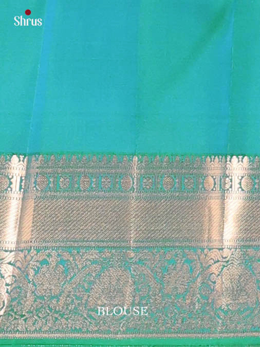Green(single Tone) - Kanchipuram silk Saree - Shop on Shrus.com