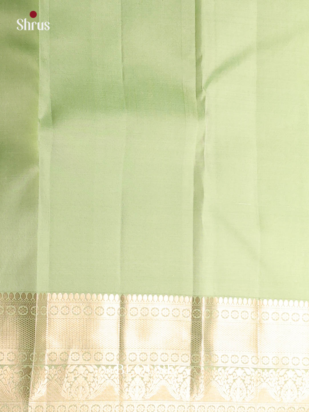 Pista Green(Single Tone) - Kanchipuram silk Saree - Shop on Shrus.com