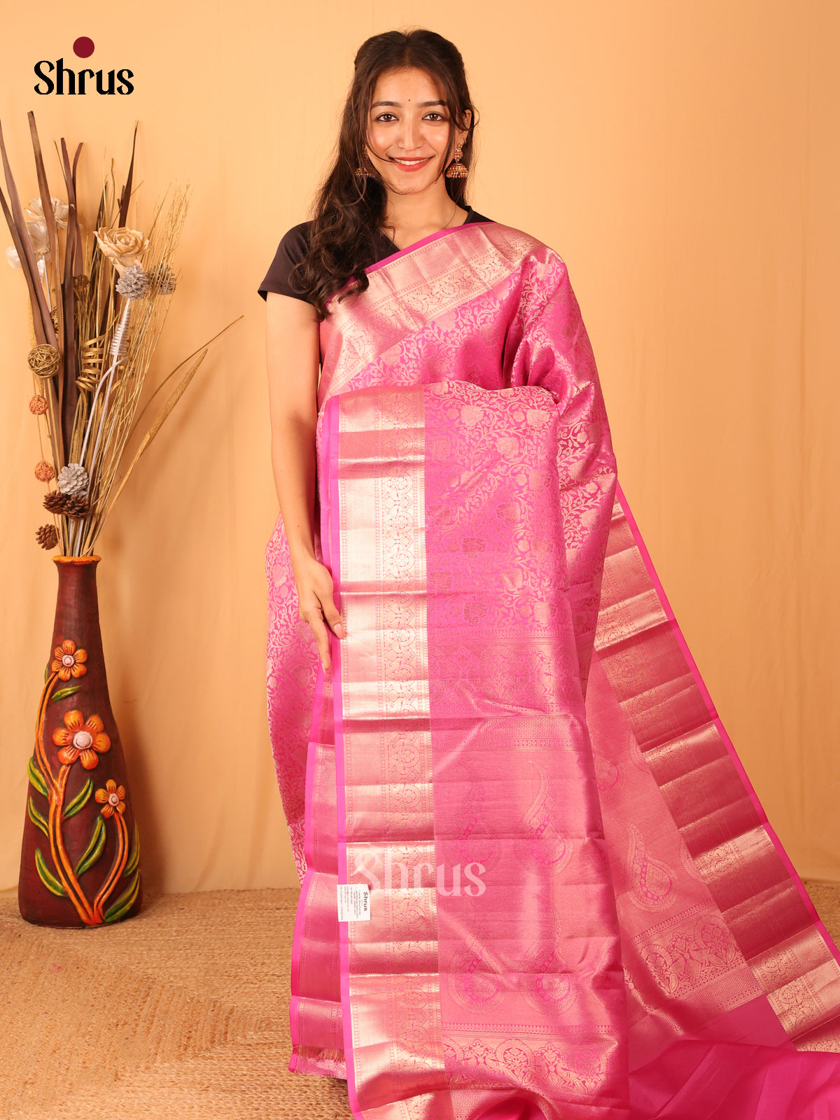 DBS06021 - Kanchipuram silk Saree - Shop on Shrus.com