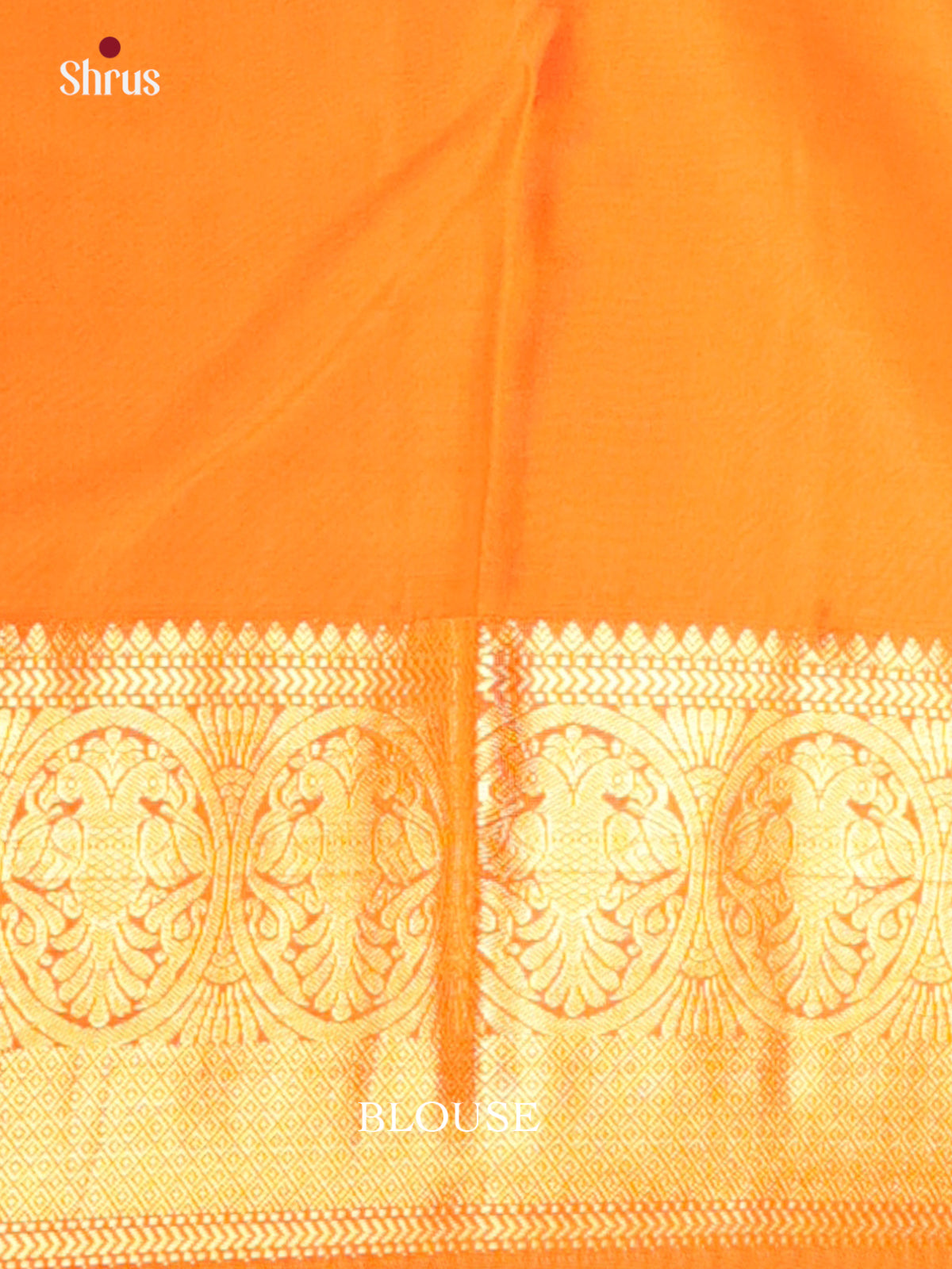 Maroon & Orange - Kanchipuram silk Saree - Shop on Shrus.com