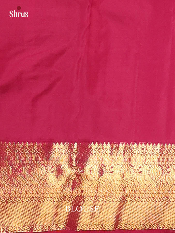 Orange & Maroon - Kanchipuram silk Saree - Shop on Shrus.com