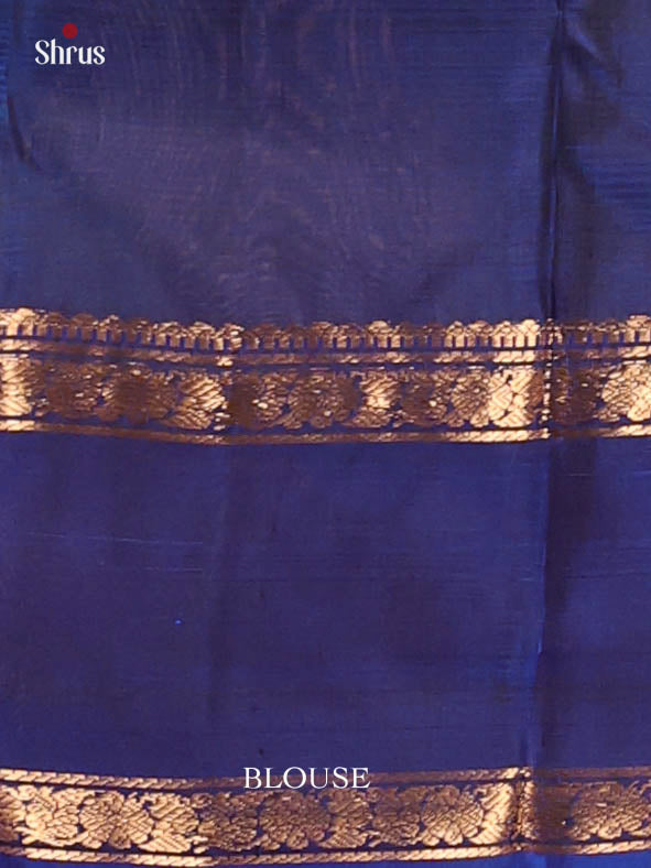 Teal Green & Blue - Kanchipuram silk Saree - Shop on Shrus.com