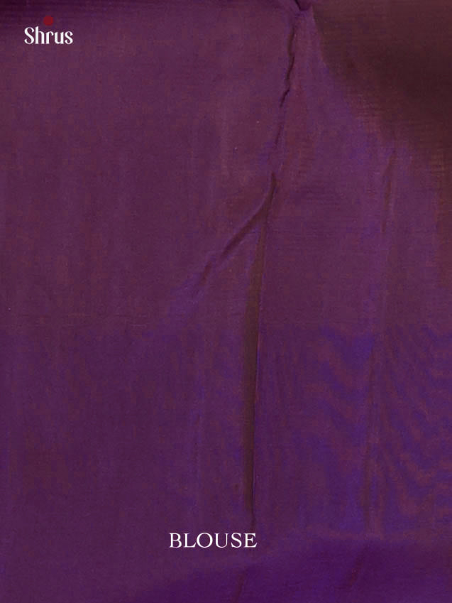 Mustard & Violet - Kanchipuram silk Saree - Shop on Shrus.com
