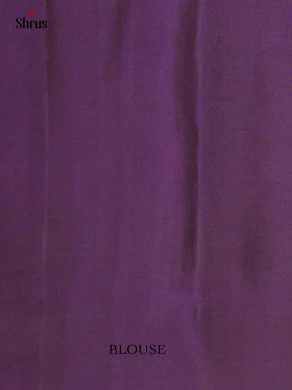 Brown & Violet - Soft Silk Saree - Shop on Shrus.com