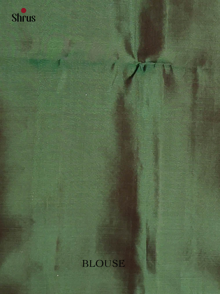 Mehandi & Green - Soft Silk Saree - Shop on Shrus.com