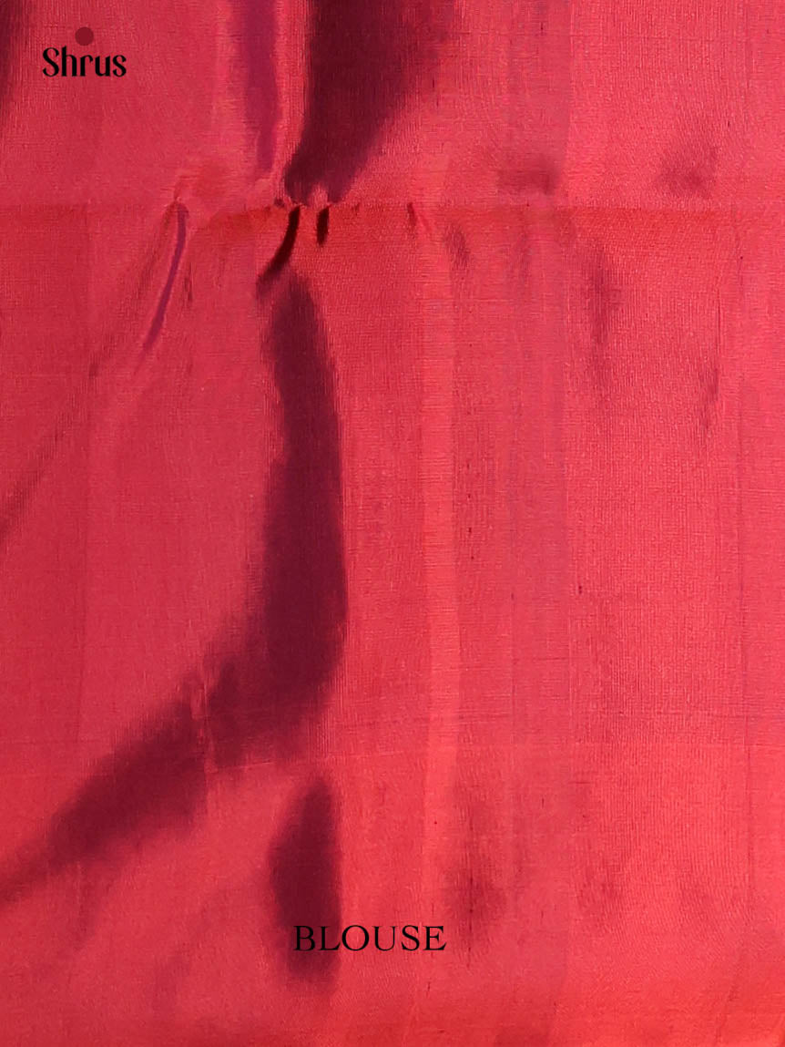 Regal Green Soft Silk Saree With Zari Brocade Body, Striking Maroon Border & Zari Pallu-2