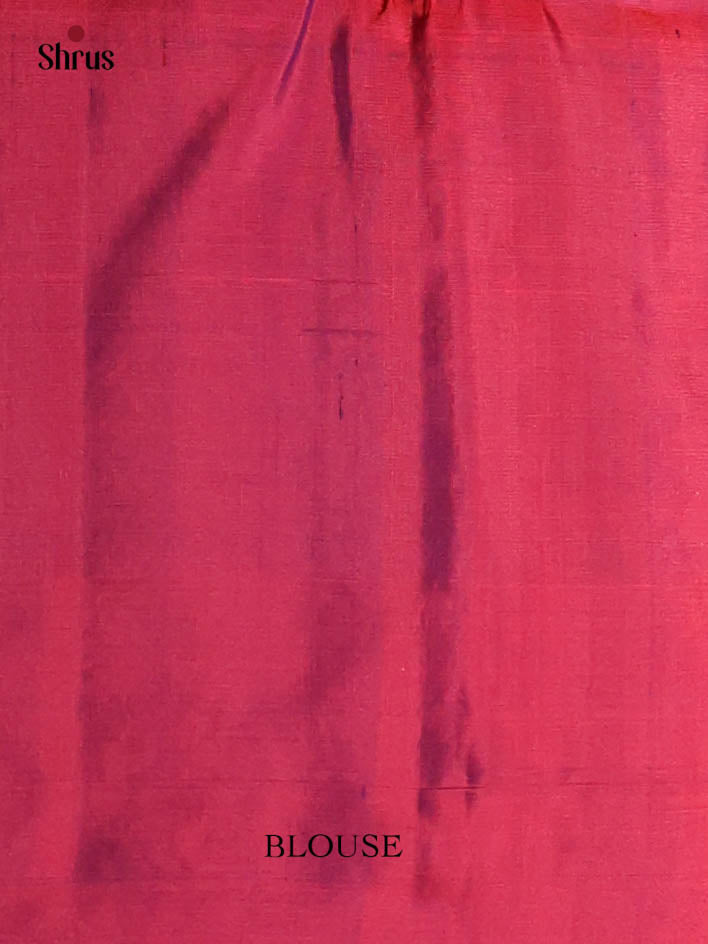 Timeless Navy Blue Soft Silk Saree With Floral Brocade Body & Striking Maroon Zari Border-2