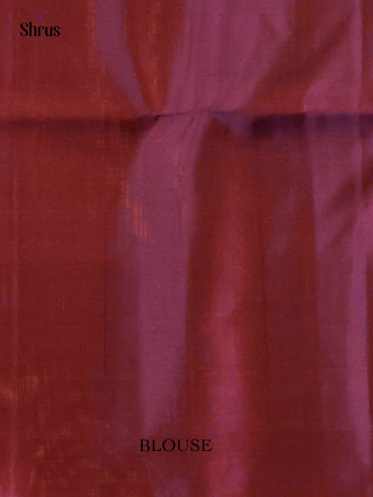 Opulent Purple Soft Silk Saree With Floral Zari Buttas & Stripes, Self Border & Pallu-2