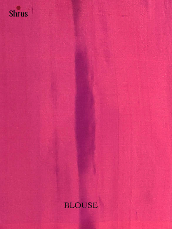 Vibrant Blue Soft Silk Saree with Zari Buttas, Purple Border & Zari Brocade Pallu-2