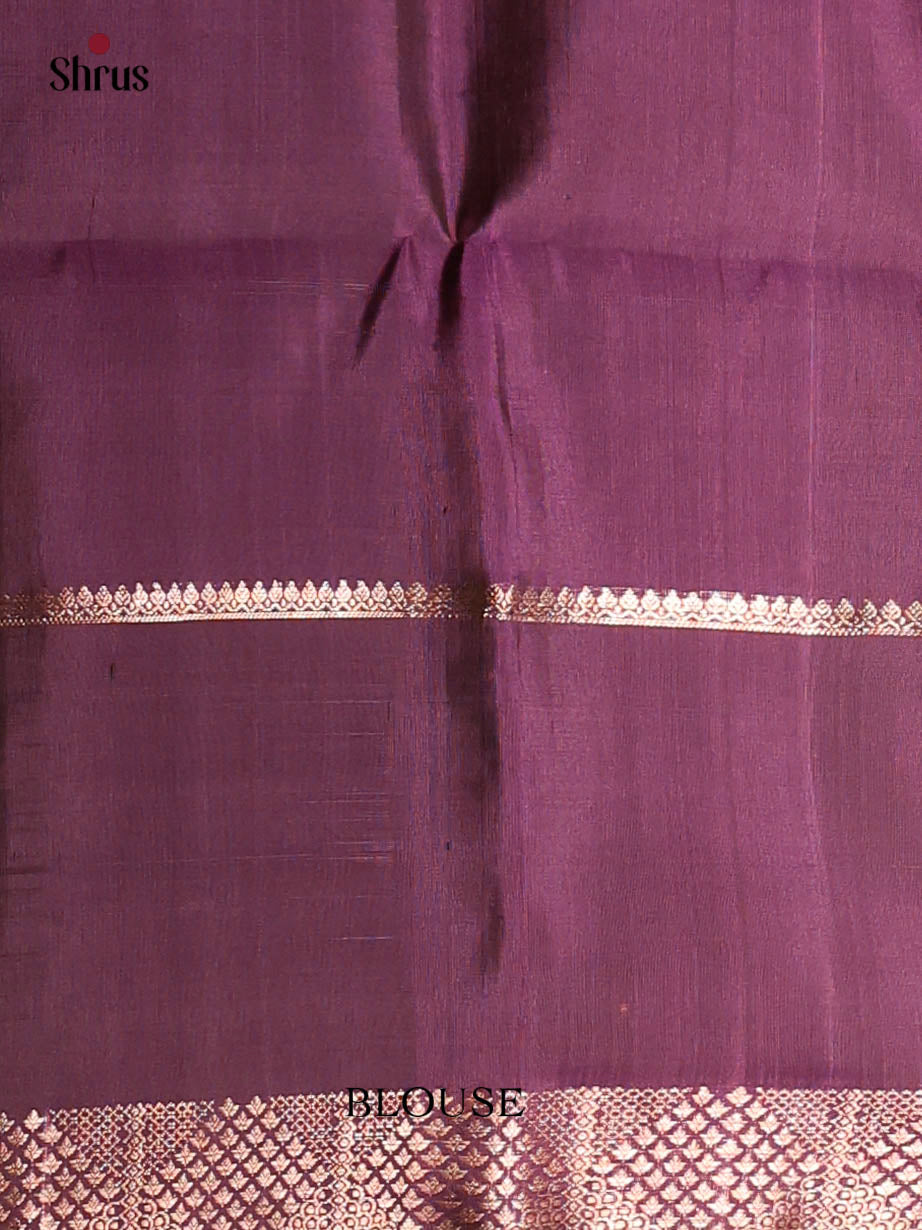 Green & Purple- Soft Silk Saree - Shop on Shrus.com